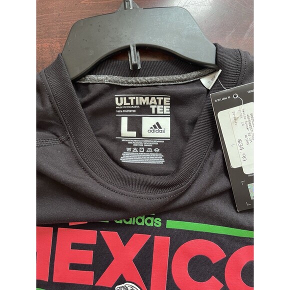 Adidas Mexico T-Shirt Soccer National Team Futbol Soccer Men's L Climalite NWT - Picture 5 of 5